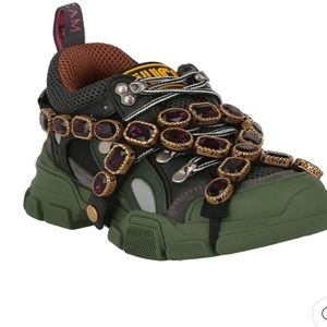 Gucci Flashtrek Sneakers women- Color Graphite Dark Grey